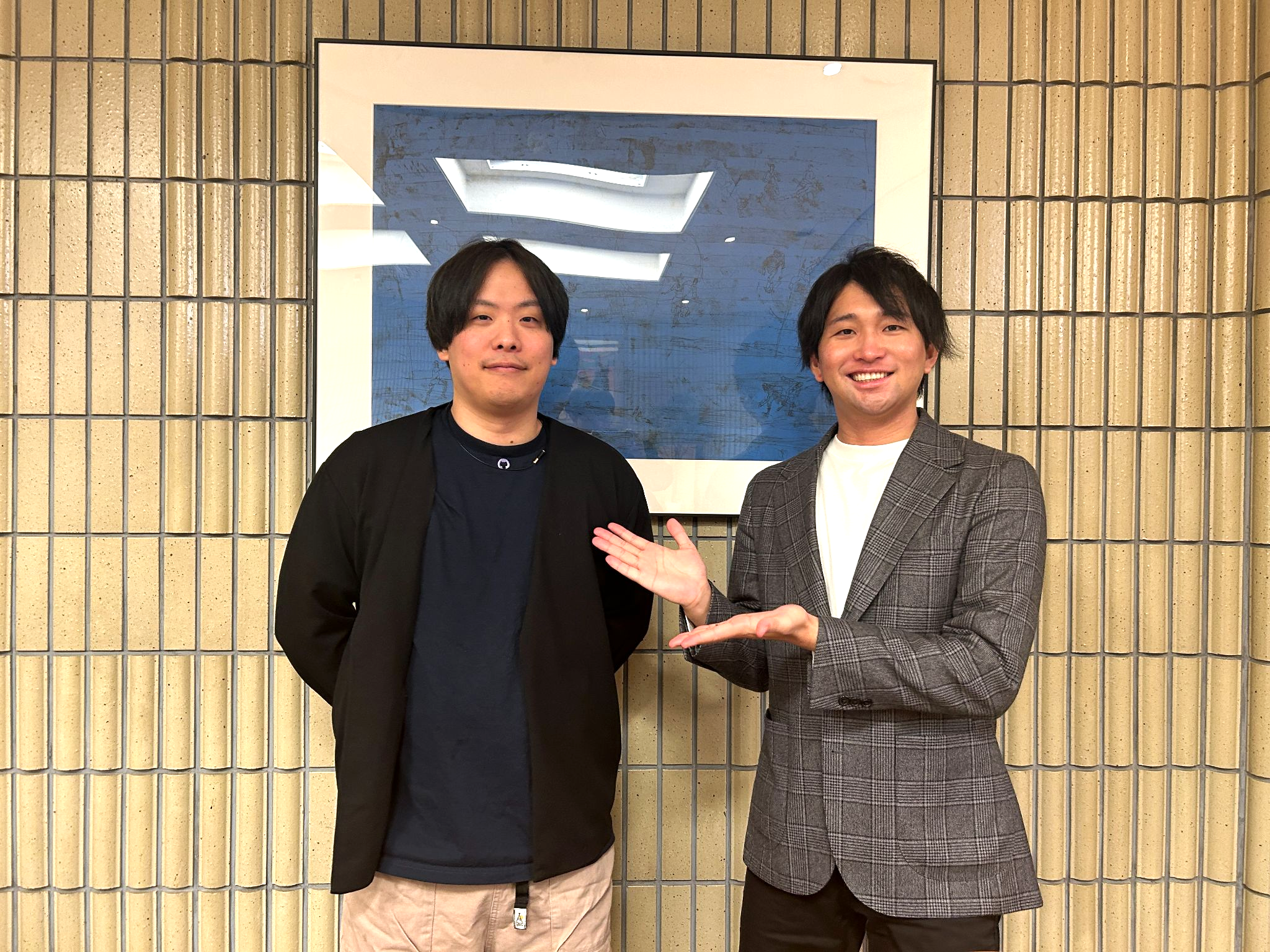 北海道文化放送での取材の様子