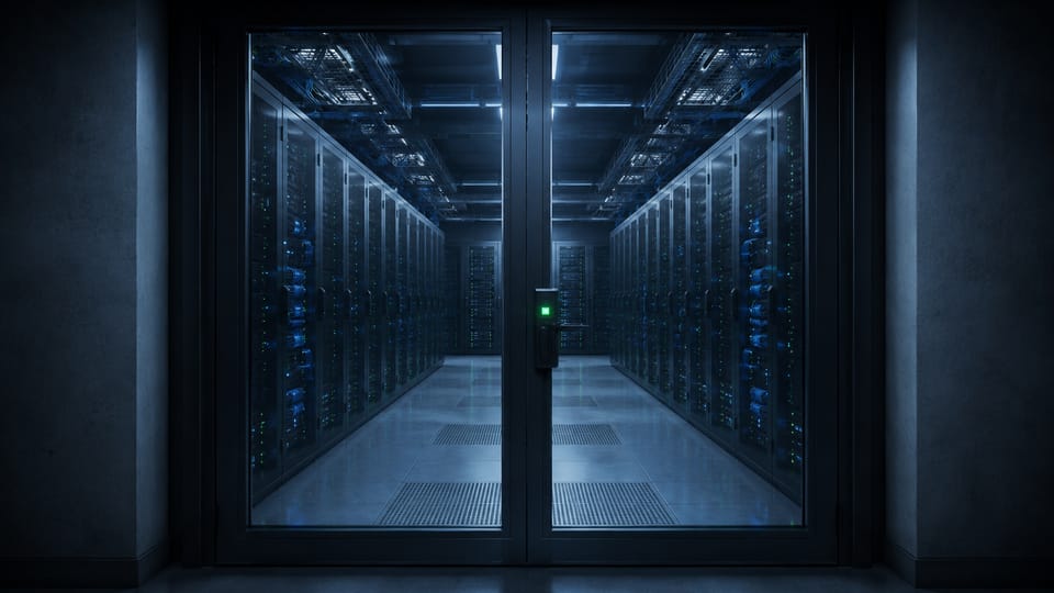 外部ネットワークから隔離されたオンプレミスのサーバールーム
